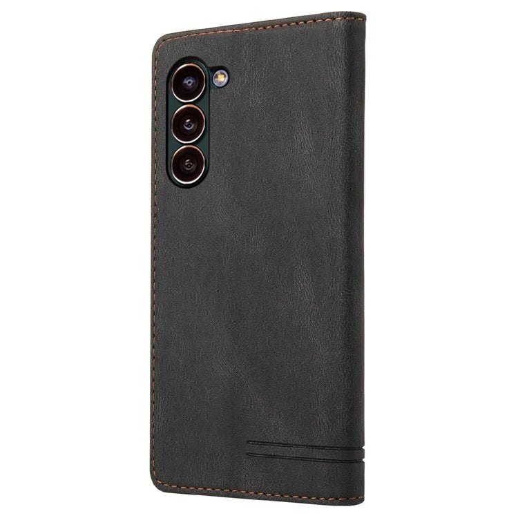 GQ.UTROBE 008 Series For Samsung Galaxy S24+ Case RFID Blocking PU Leather + TPU Skin-touch Cover