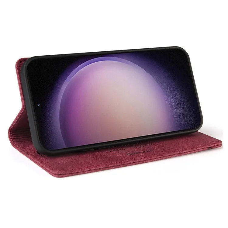 GQ.UTROBE 008 Series For Samsung Galaxy S24+ Case RFID Blocking PU Leather + TPU Skin-touch Cover