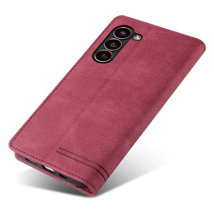 GQ.UTROBE 008 Series For Samsung Galaxy S24+ Case RFID Blocking PU Leather + TPU Skin-touch Cover