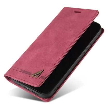 GQ.UTROBE 008 Series For Samsung Galaxy S24+ Case RFID Blocking PU Leather + TPU Skin-touch Cover