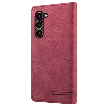 GQ.UTROBE 008 Series For Samsung Galaxy S24+ Case RFID Blocking PU Leather + TPU Skin-touch Cover