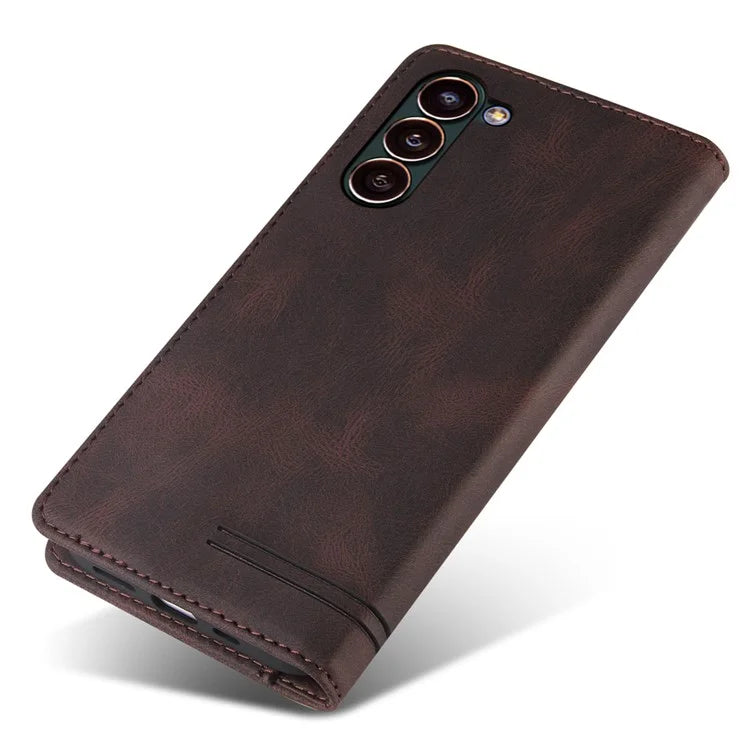 GQ.UTROBE 008 Series For Samsung Galaxy S24+ Case RFID Blocking PU Leather + TPU Skin-touch Cover