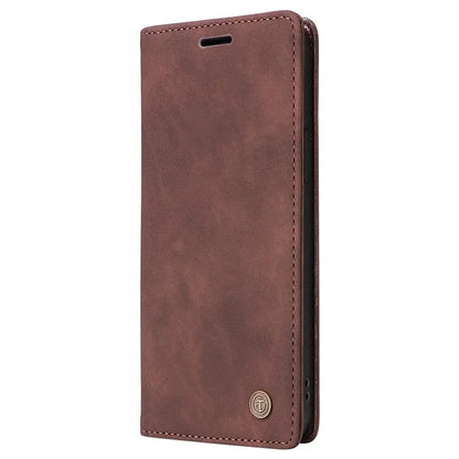 006 Series For Samsung Galaxy S24 Ultra Case PU Leather Folding Stand Cover with Suction Cups Closure