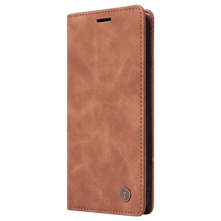 006 Series For Samsung Galaxy S24 Ultra Case PU Leather Folding Stand Cover with Suction Cups Closure