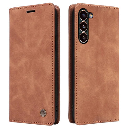 006 Series For Samsung Galaxy S24+ Case Phone Wallet PU Leather Cover with Suction Cups Closure