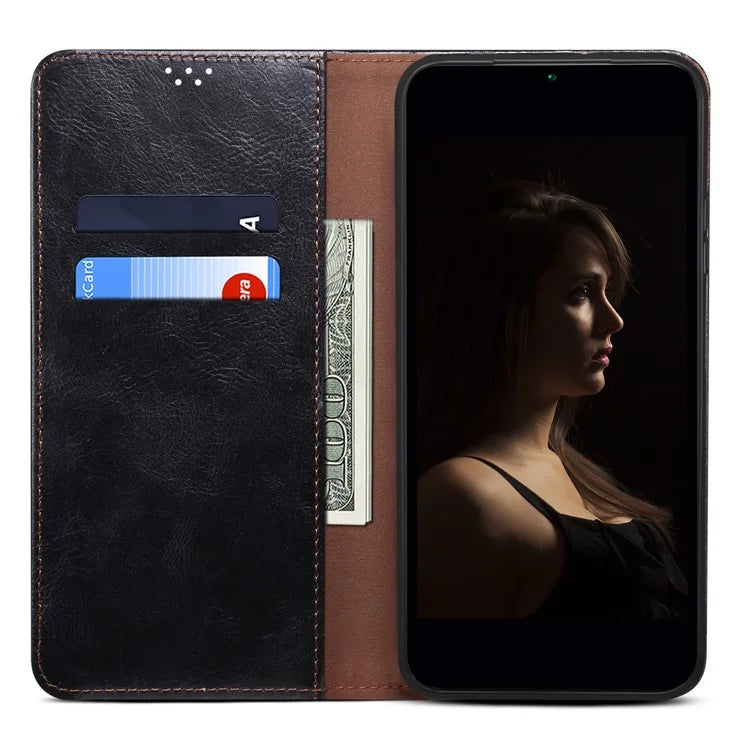 For Xiaomi 14 Pro PU Leather Crazy Horse Phone Case Stand Wallet Mobile Phone Cover