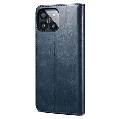 For Xiaomi 14 Pro PU Leather Crazy Horse Phone Case Stand Wallet Mobile Phone Cover