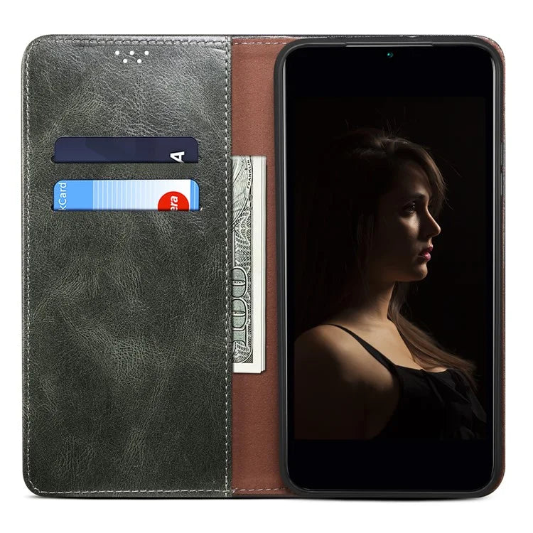 For Xiaomi 14 Pro PU Leather Crazy Horse Phone Case Stand Wallet Mobile Phone Cover