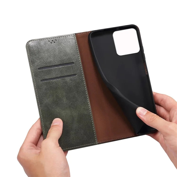 For Xiaomi 14 Pro PU Leather Crazy Horse Phone Case Stand Wallet Mobile Phone Cover