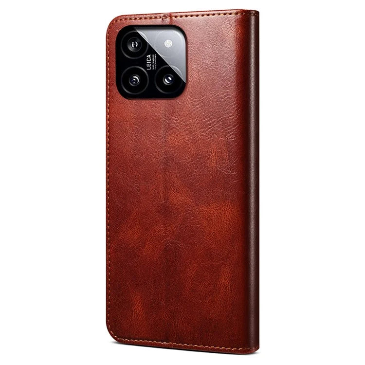 For Xiaomi 14 Case Anti-Scratch Phone Cover Stand Wallet PU Leather Phone Shell