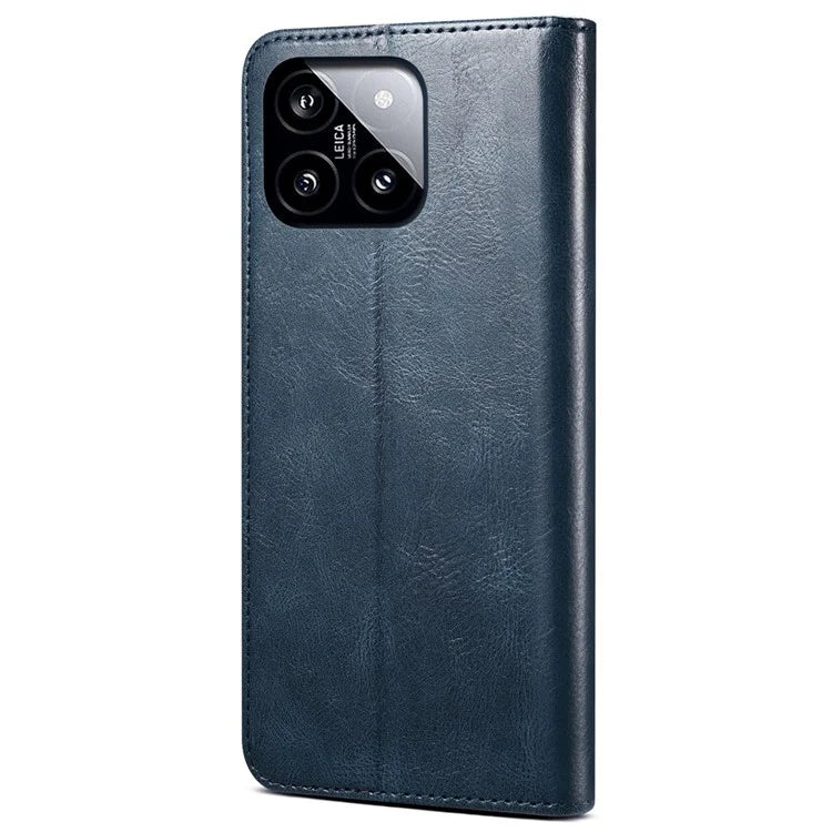 For Xiaomi 14 Case Anti-Scratch Phone Cover Stand Wallet PU Leather Phone Shell