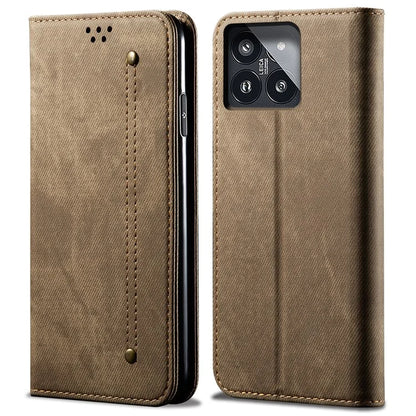 For Xiaomi 14 Case PU Leather Shell Flip Stand Wallet Cell Phone Cover