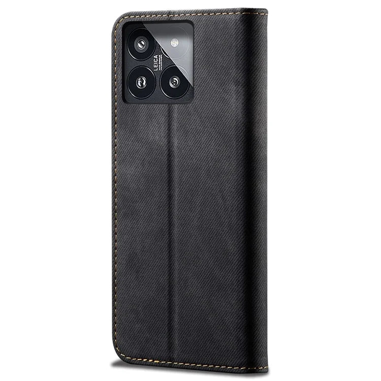 For Xiaomi 14 Case PU Leather Shell Flip Stand Wallet Cell Phone Cover