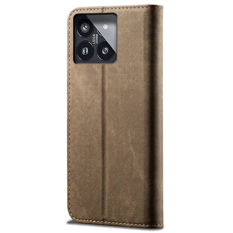 For Xiaomi 14 Pro PU Leather Shell Flip Phone Case Stand Wallet Cell Phone Cover