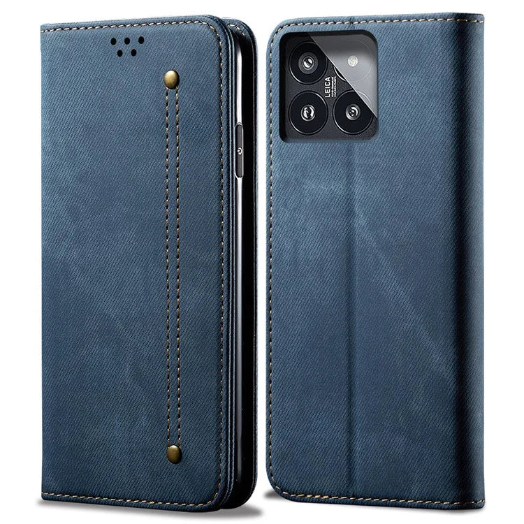 For Xiaomi 14 Pro PU Leather Shell Flip Phone Case Stand Wallet Cell Phone Cover