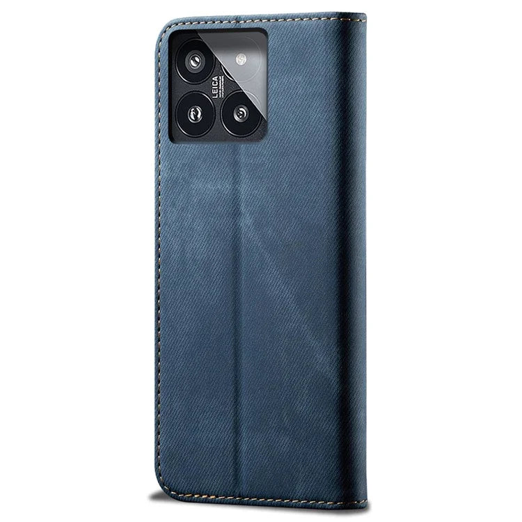 For Xiaomi 14 Pro PU Leather Shell Flip Phone Case Stand Wallet Cell Phone Cover
