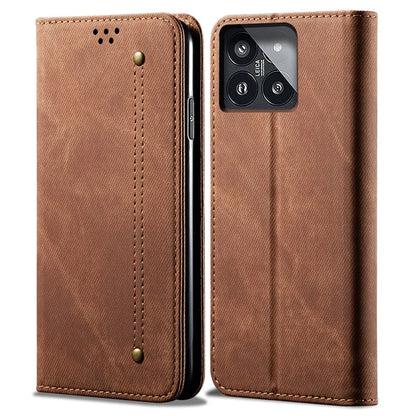 For Xiaomi 14 Pro PU Leather Shell Flip Phone Case Stand Wallet Cell Phone Cover
