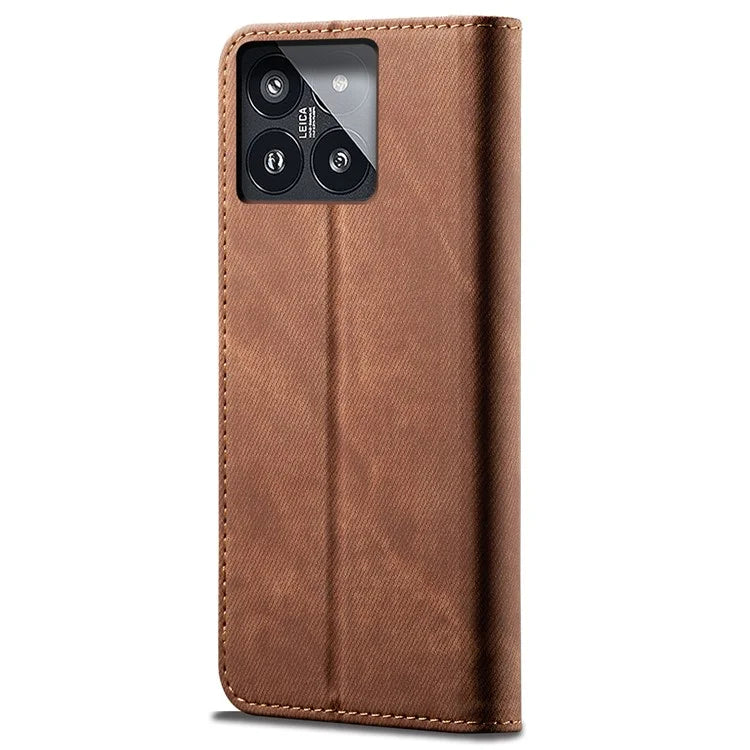 For Xiaomi 14 Pro PU Leather Shell Flip Phone Case Stand Wallet Cell Phone Cover