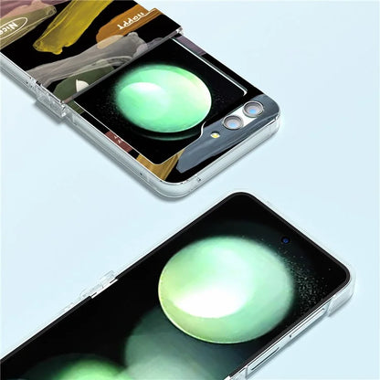 For Samsung Galaxy Z Flip5 5G Case Pattern Printing PC Phone Cover with Hinge Protection