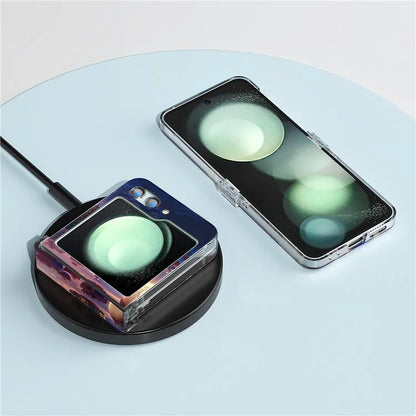 For Samsung Galaxy Z Flip5 5G Case Pattern Printing PC Phone Cover with Hinge Protection