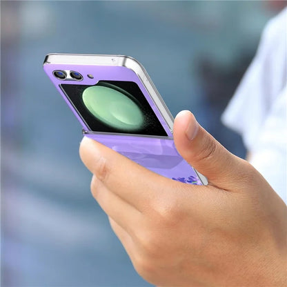 For Samsung Galaxy Z Flip5 5G Case Pattern Printing PC Phone Cover with Hinge Protection