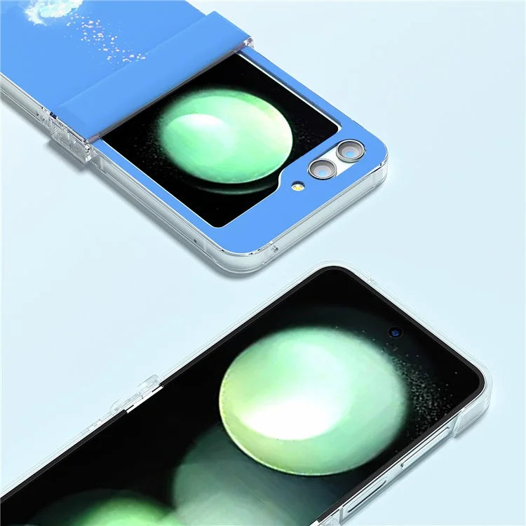 For Samsung Galaxy Z Flip5 5G Case Pattern Printing PC Phone Cover with Hinge Protection