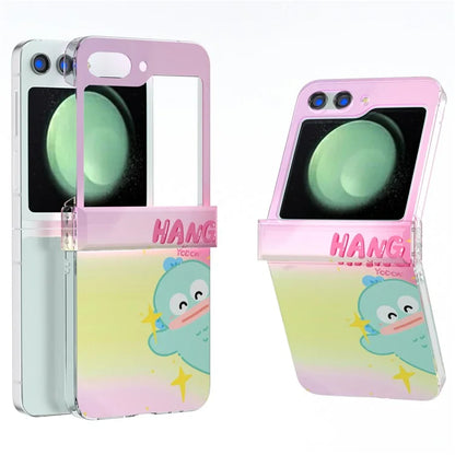 For Samsung Galaxy Z Flip5 5G Case Pattern Printing PC Phone Cover with Hinge Protection