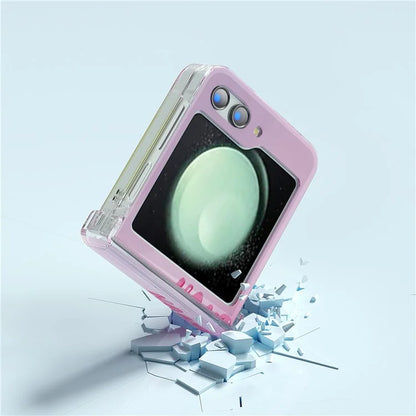 For Samsung Galaxy Z Flip5 5G Case Pattern Printing PC Phone Cover with Hinge Protection