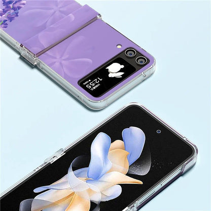 For Samsung Galaxy Z Flip4 5G PC Case Hinge Protection Pattern Printing Phone Cover