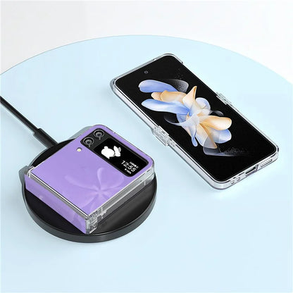 For Samsung Galaxy Z Flip4 5G PC Case Hinge Protection Pattern Printing Phone Cover