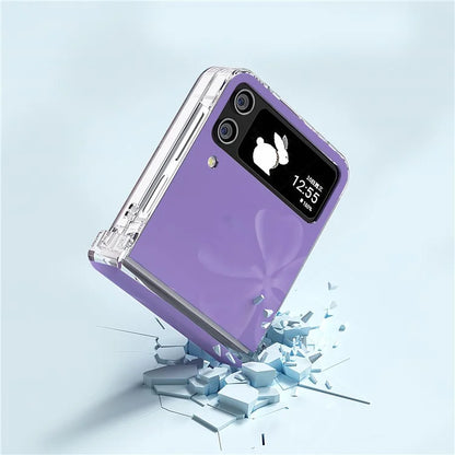 For Samsung Galaxy Z Flip4 5G PC Case Hinge Protection Pattern Printing Phone Cover