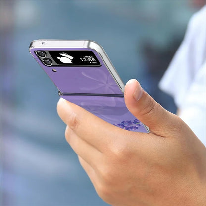 For Samsung Galaxy Z Flip4 5G PC Case Hinge Protection Pattern Printing Phone Cover
