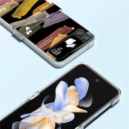 For Samsung Galaxy Z Flip4 5G PC Case Hinge Protection Pattern Printing Phone Cover