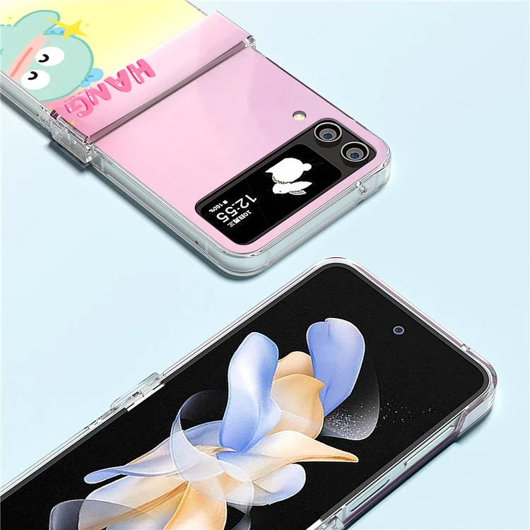 For Samsung Galaxy Z Flip4 5G PC Case Hinge Protection Pattern Printing Phone Cover