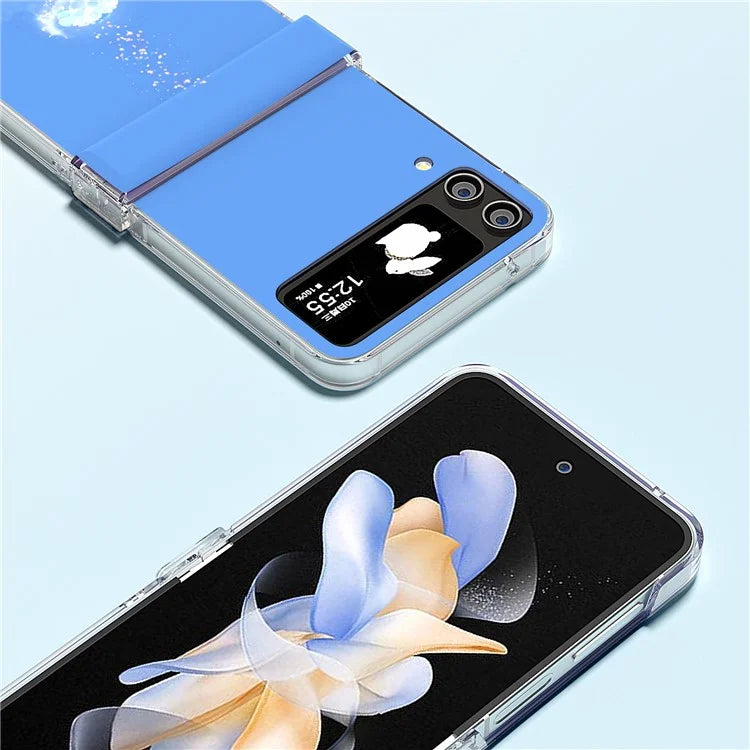 For Samsung Galaxy Z Flip4 5G PC Case Hinge Protection Pattern Printing Phone Cover