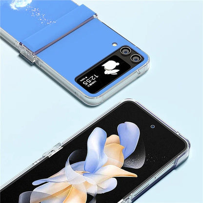 For Samsung Galaxy Z Flip4 5G PC Case Hinge Protection Pattern Printing Phone Cover