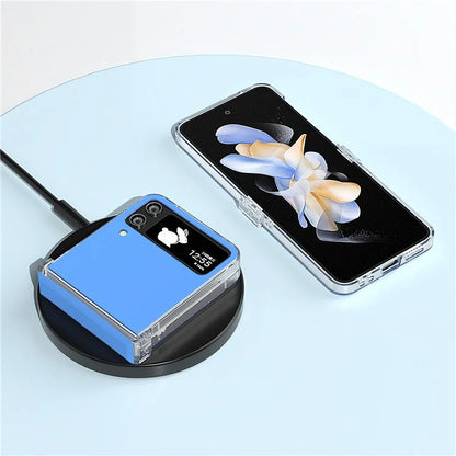 For Samsung Galaxy Z Flip4 5G PC Case Hinge Protection Pattern Printing Phone Cover