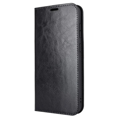 For Samsung Galaxy S23 FE Case Crazy Horse Texture Genuine Split Leather Phone Cover with Stand and Wallet