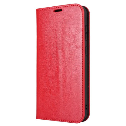For Samsung Galaxy S23 FE Case Crazy Horse Texture Genuine Split Leather Phone Cover with Stand and Wallet