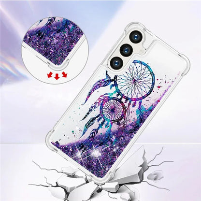 YB Quicksand Series-2 for Samsung Galaxy S24+ Case Liquid Glitter Pattern TPU Cover
