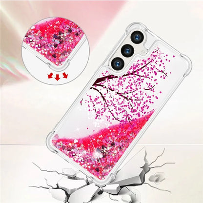 YB Quicksand Series-2 for Samsung Galaxy S24+ Case Liquid Glitter Pattern TPU Cover