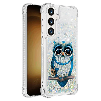 YB Quicksand Series-2 for Samsung Galaxy S24+ Case Liquid Glitter Pattern TPU Cover