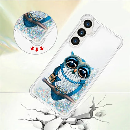 YB Quicksand Series-2 for Samsung Galaxy S24+ Case Liquid Glitter Pattern TPU Cover