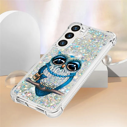YB Quicksand Series-2 for Samsung Galaxy S24+ Case Liquid Glitter Pattern TPU Cover