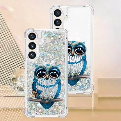 YB Quicksand Series-2 for Samsung Galaxy S24+ Case Liquid Glitter Pattern TPU Cover