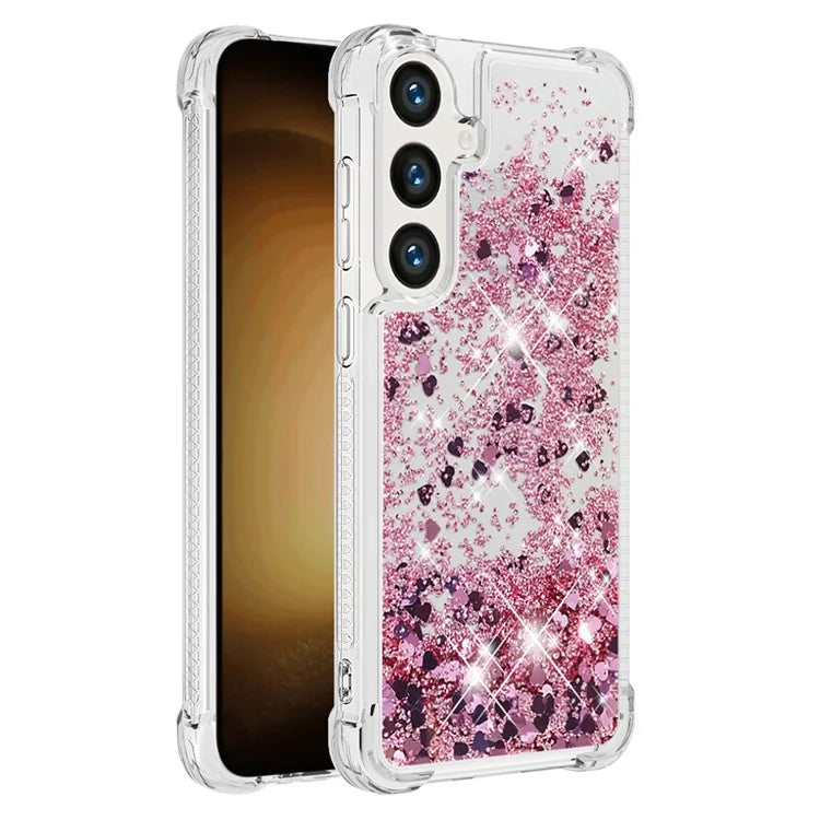YB Quicksand Series-1 for Samsung Galaxy S24 Case Liquid Glitter Sequins TPU Cover