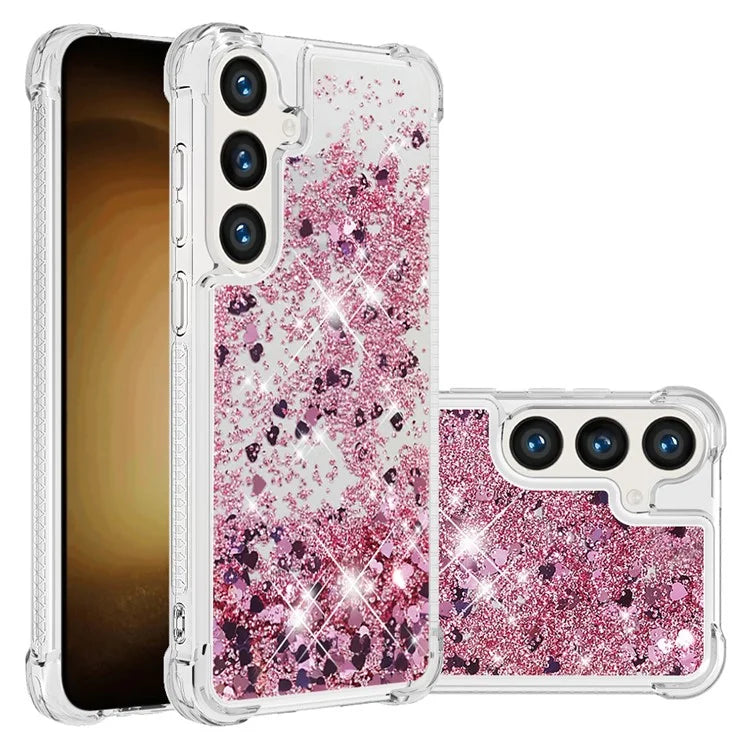 YB Quicksand Series-1 for Samsung Galaxy S24 Case Liquid Glitter Sequins TPU Cover