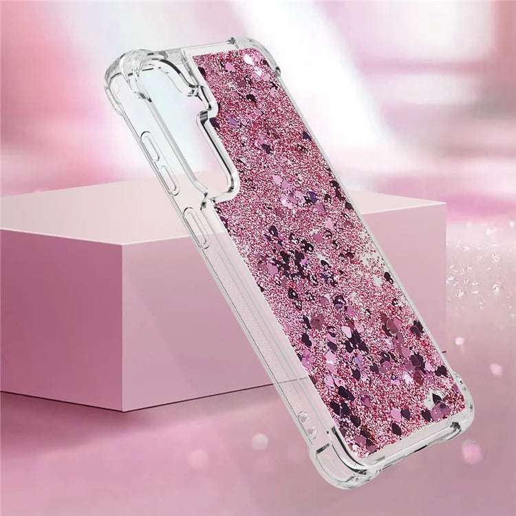 YB Quicksand Series-1 for Samsung Galaxy S24 Case Liquid Glitter Sequins TPU Cover