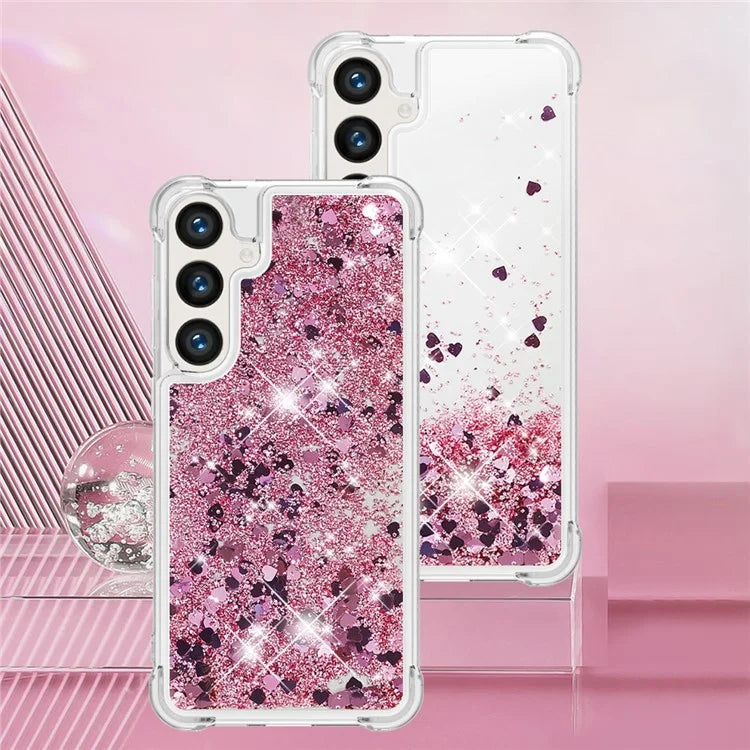 YB Quicksand Series-1 for Samsung Galaxy S24 Case Liquid Glitter Sequins TPU Cover