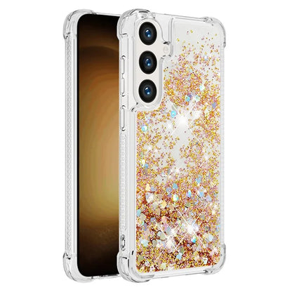 YB Quicksand Series-1 for Samsung Galaxy S24 Case Liquid Glitter Sequins TPU Cover